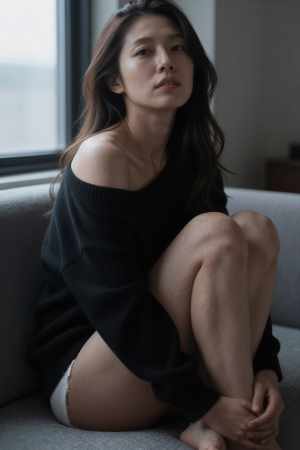 下着姿の美しい女性