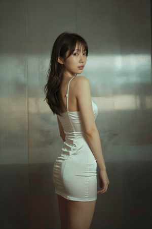 黒ドレス姿の魅力的な女性