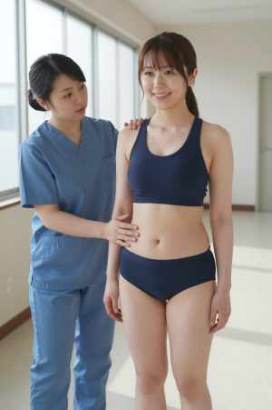 歩行をサポートする看護師