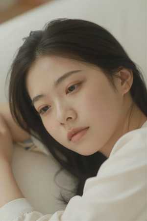 黒シャツの美しいポートレート素材