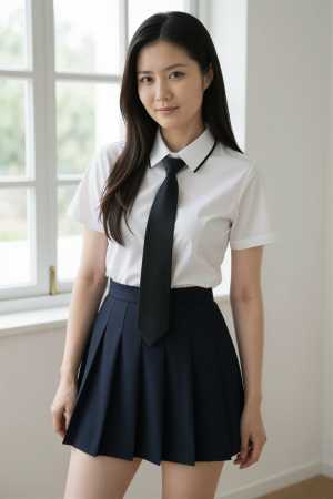 白シャツの美しいポートレート素材