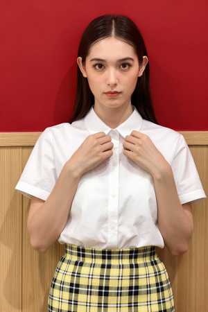 シャツの美しいポートレート素材