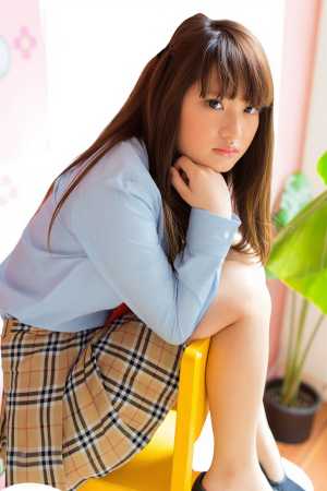 水色シャツの美しいポートレート素材