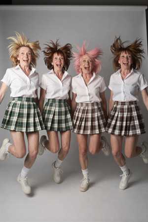 熟女・巨乳シャツ姿の美しい女性