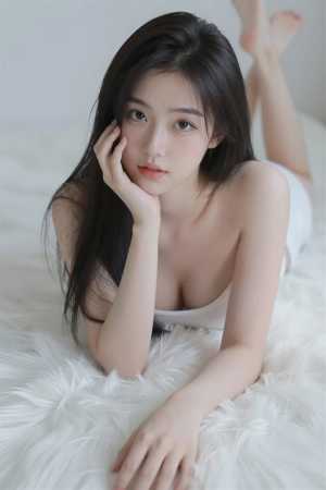 巨乳ベッドの美しいフリー素材