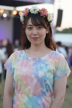 ドレス姿の美しい女性