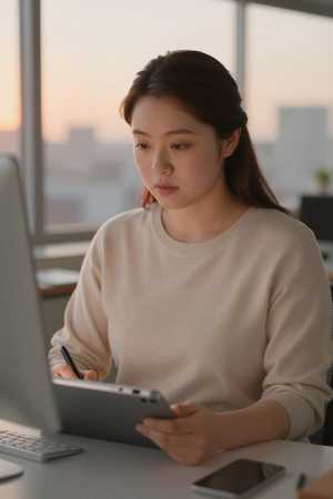 魅力的な人物ポートレート