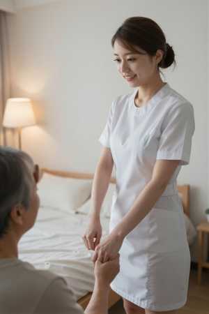 訪問看護で高齢者の移動を補助