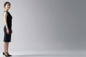 求人バナー素材: ボケと優雅な女性