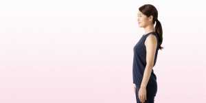 求人バナー素材: ピンクグラデとファッション女性