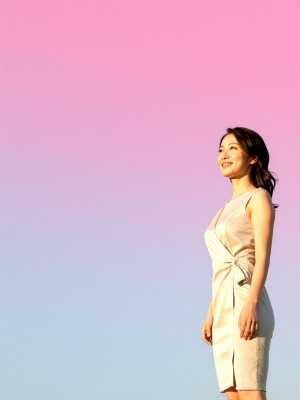 求人バナー素材: キラキラグラデとエレガント女性