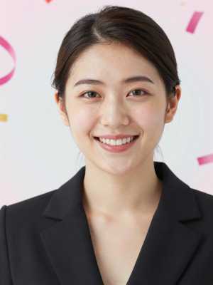 ガールズバー求人: 自撮り風笑顔でアピール