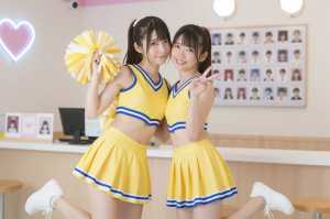 チアガールとチェキ撮影