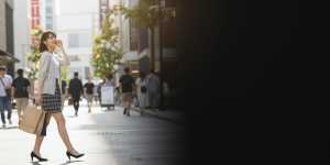 輝く街歩き ライフスタイル素材