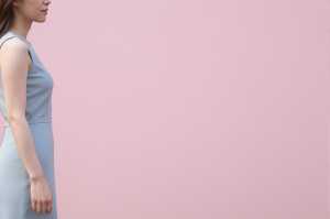 求人バナー素材：輝くピンク青とモダン