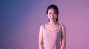 求人バナー素材：青グラデとドレス