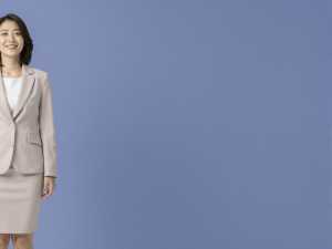 求人バナー素材: 力強い青の背景