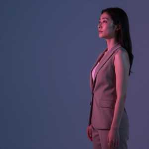 求人バナー素材: プロフェッショナルな青