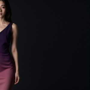 求人バナー素材: 紫からピンク