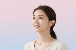 求人バナー素材: 楽観的な水色グラデ