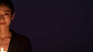 求人バナー素材: 黒紫グラデの自信