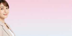 求人バナー素材: 輝く青いグラデーション