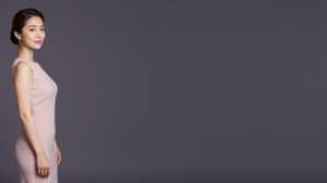 求人バナー素材: 優雅な黒紫の余白