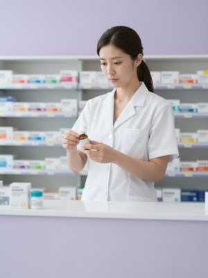 薬局で調剤する薬剤師