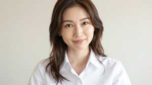 自宅でウェブ会議に参加する女性