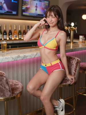 ガールズバー・コンカフェの美しいフリー素材