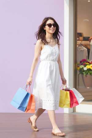 華やかなショッピングライフスタイル素材