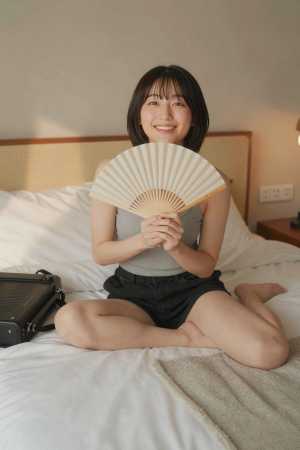 夏の爽やかな女性ポートレート