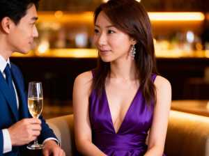 高級レストランでの男性と女性のロマンチックな瞬間をクローズアップカメラアングルで捉えました。