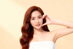 画像の中央に、赤茶色のウェーブのかかった長く髪をした若い女性が写実的に写実的に描かれ...。