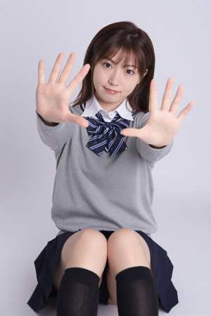 白セーターの美しいポートレート素材