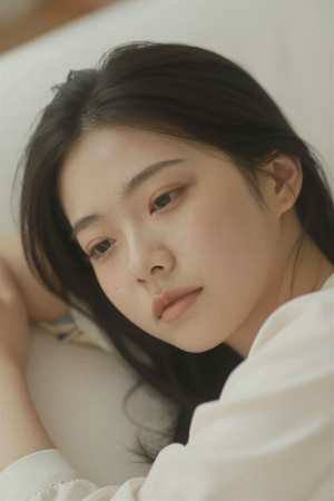 黒シャツの美しいポートレート素材