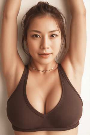 熟女・爆乳タンクトップのフリー写真素材