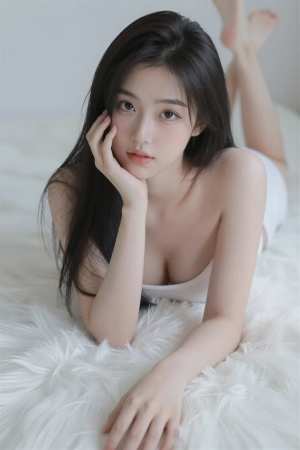 巨乳ベッドの美しいフリー素材