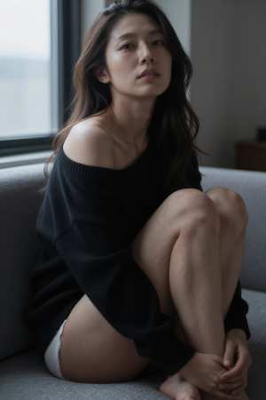 下着姿の美しい女性