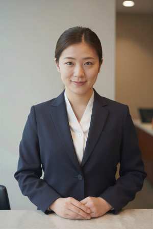 ホテルのプロフェッショナルな女性ポートレート