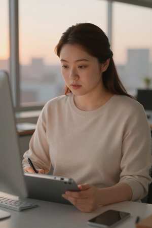 魅力的な人物ポートレート