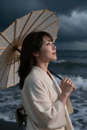 熟女着物姿の美しい女性