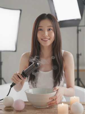 白タンクトップ姿の魅力的な女性