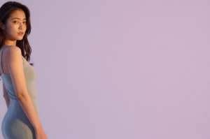 求人バナー素材：煌めく青空とモダン女性