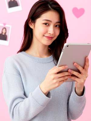 チャットレディ求人：タブレットで簡単