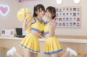 チアガールとチェキ撮影