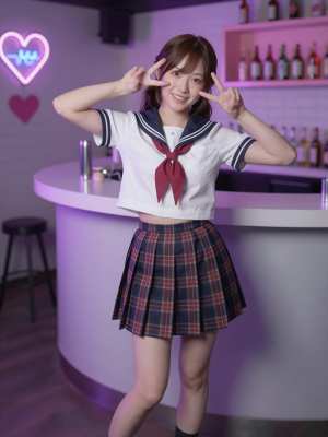 セーラー服の自撮り