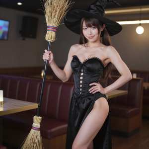 魅惑的な魔女のポーズ