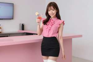 ピンクセーラーの歓迎カクテル