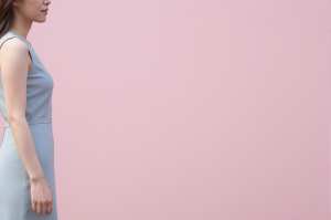 求人バナー素材：輝くピンク青とモダン